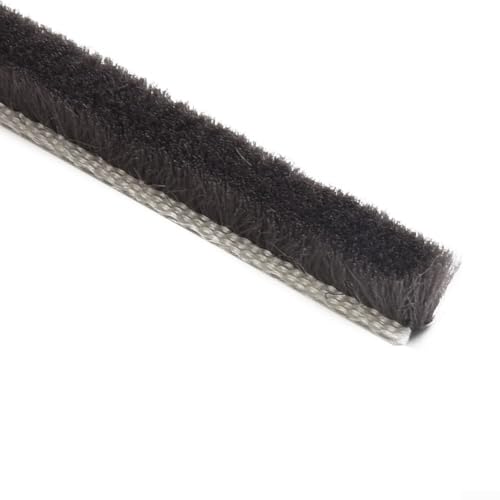 Desiumite 10 m Zugluftstopper, Bürstendichtung, Wetterstreifen für Türen, Fenster, Flügel, 5 mm x 6 mm, winddicht, staubdicht (SKU) von Desiumite