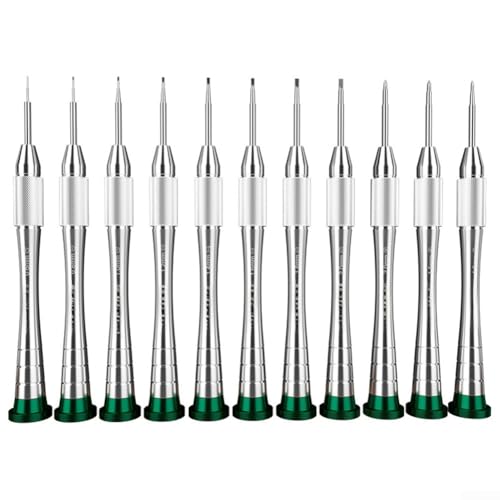 Desiumite 11-in-1-Schraubendreher-Set, Mehrzweck-Uhren-Reparatur-Werkzeug-Set mit Stahl-Bits für Brillen, Elektronik-Wartung Desiumite 11-in-1-Schraubendreher-Set, Mehrzweck-Uhren-Reparatur-Werkzeug-Set mit Stahl-Bits für Brillen, Elektronik-Wartung von Desiumite