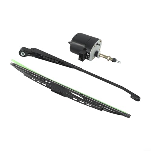 Desiumite 12 Volt Scheibenwischermotor Montage 105° Sweep Winkel für Boot Traktor RV mit Kontrollschalter von Desiumite