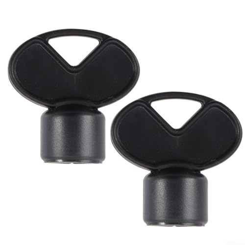 Desiumite 2 Stück Toilettenpapierspender-Schlossschlüssel, Kunststoff-Ersatzschlüssel, für kommerzielle Toilettentücherhalter, mit Loch-Design zum Tragen von Desiumite