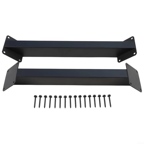 Desiumite 2 x 45-Grad-Winkel-Stützwinkel, robuste Stahl-Pergola-Kit, Anschlüsse für Pavillons, Decks, Baumhäuser, Hütten und Terrassen mit vorgebohrten Löchern, Schrauben von Desiumite