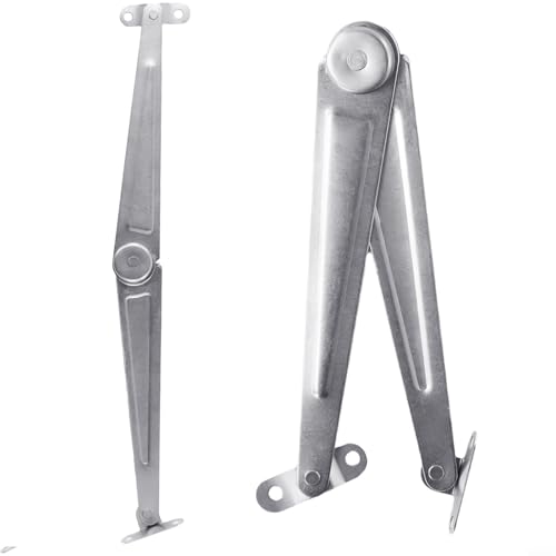 Desiumite 26 cm gerader Deckelstützscharnier, 2 Stück, Schranktürheber, Klappstützen, langlebiges Eisenmaterial, reibungsloser Betrieb für Schreibtische, Schränke, von Desiumite