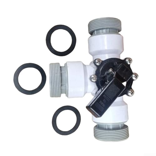 Desiumite 3,8 cm Poolpumpen-Regelventil, Dreiwege-Umstellventil mit Widerhaken-Auslassanschluss, ABS-Schwimmbad-Wasserdurchflussmanagementsystem, für oberirdische Pools Desiumite 3,8 cm Poolpumpen-Regelventil, Dreiwege-Umstellventil mit Widerhaken-Auslassanschluss, ABS-Schwimmbad-Wasserdurchflussmanagementsystem, für oberirdische Pools von Desiumite