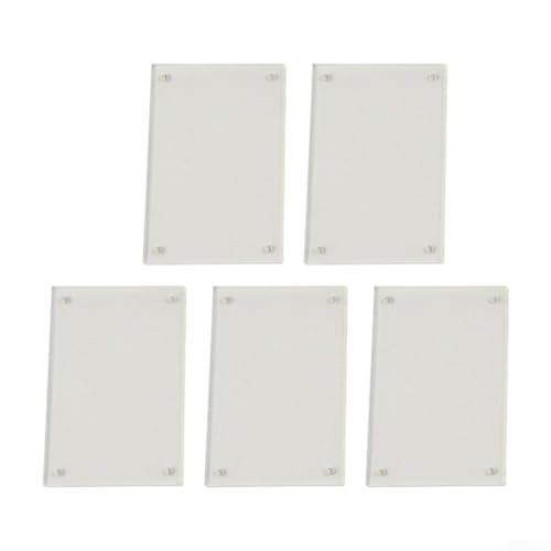 Desiumite Acryl-Bilderrahmen, transparent, rechtwinklig, Block-Set, 5 Stück, Doppel-Panel, 0,2 cm dick, für Tisch-Foto-Display im Hoch- oder Querformat (7,5 x 10,5 cm) von Desiumite