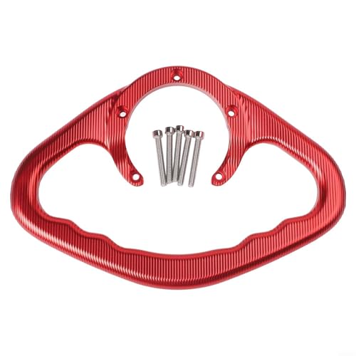 Desiumite Anwendbar für FZ1 FZ6 R1 R6 MT-07 -MT-09 YZF-R3 XJ6 Motorrad-Kraftstofftank-Handlauf Beifahrersicherheitsstützstange CNC-Aluminiumlegierung Lenker Griff (rot) von Desiumite