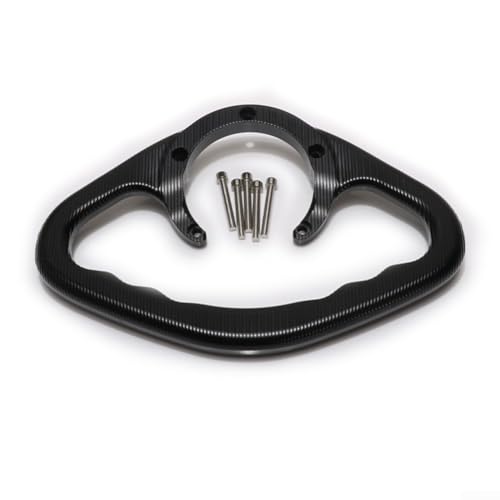 Desiumite Anwendbar für FZ1 FZ6 R1 R6 MT-07 -MT-09 YZF-R3 XJ6 Motorrad-Kraftstofftank-Handlauf Beifahrersicherheitsstützstange CNC-Aluminiumlegierung Lenkergriff (schwarz) von Desiumite