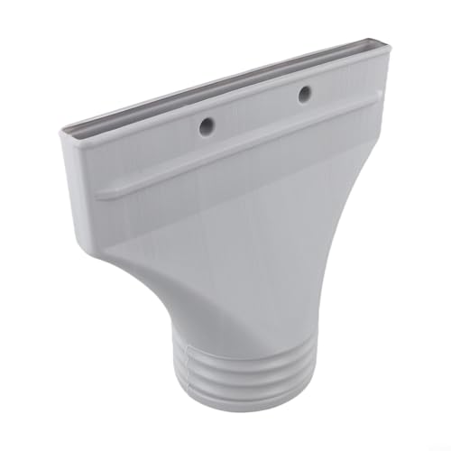 Desiumite Auspuffadapter für Flachschlauchanschluss, Klimaanlage, Auspuffadapter für Fenster, 22 x 25 x 2 cm, grauer Kunststoff, Einheitsgröße (SKU) von Desiumite