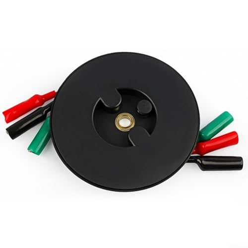 Desiumite Ausziehbare Testverlängerungsrolle für Multimeter und Schaltungsdiagnose mit Clips, Doppelanschlüsse, für Garagen und Werkstätten (300 cm) von Desiumite