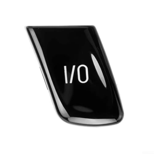 Desiumite Auto-Lenkrad-Bedienknopfschalter, I/O-Tastenabdeckung, für 3er-Serie E46 1998–2004, schwarz, rot, blau, Kunststoff-Ersatzteil (schwarz) von Desiumite