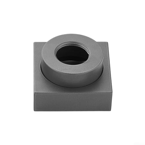 Desiumite Duschkopf-Abdeckung, verstellbar, quadratisch, Messing, 0–23 mm, passend für Badezimmer-Rohre und Wasserhahn (grau) von Desiumite