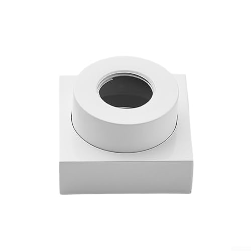 Desiumite Duschkopf-Abdeckung, verstellbar, quadratisch, Messing, 0–23 mm, passend für Badezimmer-Rohre und Wasserhahn (weiß) von Desiumite