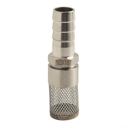 Desiumite Edelstahl 304 Schlauchstutzensieb mit Filtersieb, zur Verwendung mit Rohrpumpen, geeignet für Gasbewässerung, 6 mm - 18 mm (18 mm) von Desiumite