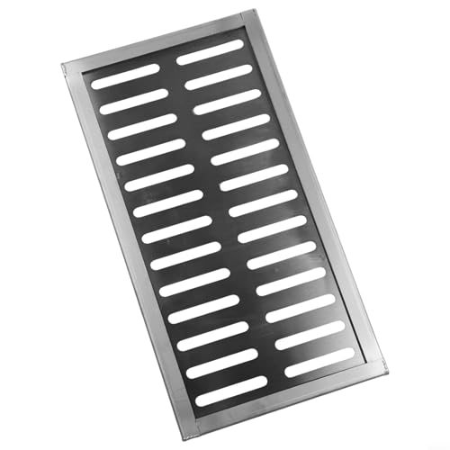 Desiumite Edelstahl-Ablaufgitterabdeckung, 200 x 300 mm, rechteckig, Ablaufgitter für Außenbereich, Terrasse, Garten, Pool, rutschfest, strapazierfähig, Bodenablauf mit Rahmen (200 x 400 x 20 x 2 mm) Desiumite Edelstahl-Ablaufgitterabdeckung, 200 x 300 mm, rechteckig, Ablaufgitter für Außenbereich, Terrasse, Garten, Pool, rutschfest, strapazierfähig, Bodenablauf mit Rahmen (200 x 400 x 20 x 2 mm) von Desiumite