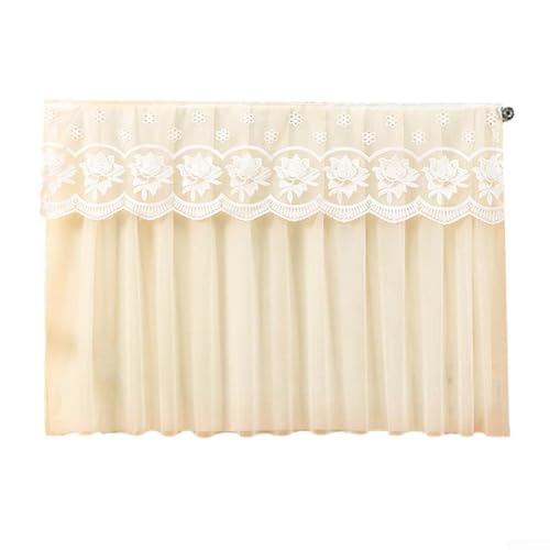 Desiumite Eleganter Heizkörper-Staubschutz, atmungsaktiv, staubdichter Stoff mit Blumenstickerei, Wärmeableitung, leicht zu reinigen und zu sichern Bänder (60 cm) von Desiumite