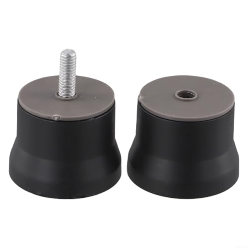 Desiumite Ersatz-Duschtürgriff für Badezimmer-Glastüren, Einloch-ABS-Chrom-Finish, passend für 8–12 mm Dicke, Silber, Ersatzteil für Duschabtrennungen (schwarz) von Desiumite