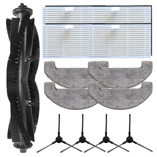 Desiumite Ersatz-Zubehör-Set für B15 Plus Staubsauger mit Rollenbürste, Mikrofaser-Wischmopp-Pad, Seitenbürsten-Filter-Set, Heimreinigung, Wartungszubehör (A) von Desiumite