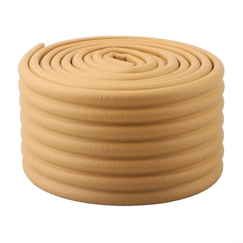 Desiumite Frostschutzstreifen für den Außenbereich, 2 m x 8 cm, Thermoschaum-Isolierband für Winterfrostschutz, zuschneidbar, Geräuschreduzierung, Rohrverzögerung für den Außenbereich (braun) von Desiumite