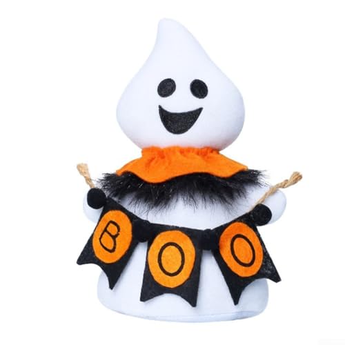 Desiumite Handgefertigte Zwergstatue Halloween Desktop Dekorationen Desktop Dekoration Baumwollfüllung Urlaub Serie Home Office Kamin Display Ornamente (B) von Desiumite