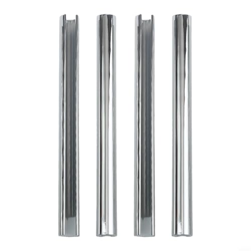 Desiumite Heizkörperrohrabdeckungen, 15 mm Durchmesser, Schwarz und Weiß, Chrom-Finish, 200 mm, 300 mm und 500 mm. Einfach zu installieren, ohne Rohre zu entfernen. Verstellbare Länge (Chrom - 200 mm) von Desiumite