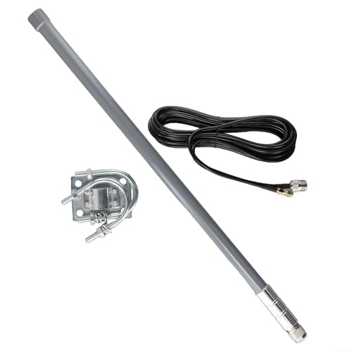Desiumite Helium-Antenne für Omni-Fiberglas-Antenne, 12 DBi, 868 MHz, 915 MHz, optimiert, mit RG58-Kabel, 50 Ohm, Impedanz für Landwirtschaft, Umweltüberwachung, städtische Überwachung (Antennen-Set) Desiumite Helium-Antenne für Omni-Fiberglas-Antenne, 12 DBi, 868 MHz, 915 MHz, optimiert, mit RG58-Kabel, 50 Ohm, Impedanz für Landwirtschaft, Umweltüberwachung, städtische Überwachung (Antennen-Set) von Desiumite