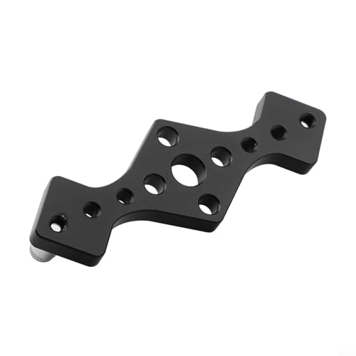 Desiumite Holzbearbeitungsbohrer-Set, 8-teilig, Aluminiumlegierung, selbstzentrierende Dübelvorrichtung mit 6/8/10 mm Führungsbuchsen für präzises Bohren (schwarz) von Desiumite