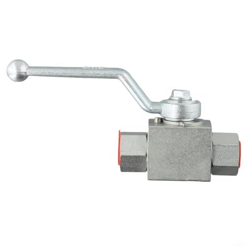 Desiumite Hydraulischer Hochdruck-Kugelhahn, 1/4 bis 1 Zoll, geeignet für BSP 500 Bar Arbeitsdruck, Kohlenstoffstahl manuelle Übersteuerung, geeignet für Wasser, Öl, Gas(G1/4) von Desiumite