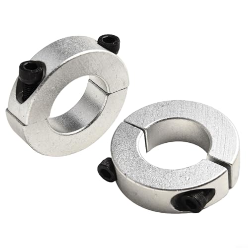 Desiumite Industrielle Stärke, doppelt geteilte Klemmmanschetten, Aluminiumlegierung, Schaftbefestigungsringe, 20–30 mm, ID-Positionierungsstopps für Ausrüstung (30 mm) von Desiumite