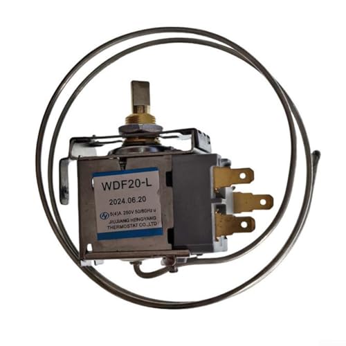 Desiumite Kühlschrank-Thermostat-Schalter, kompatibel mit WDF18 WDF20 WPF22 WPF24 Terminals Temperaturregulierung Steuerteil Küchengeräte Ersatz 2 Stück (WDF20-L) von Desiumite