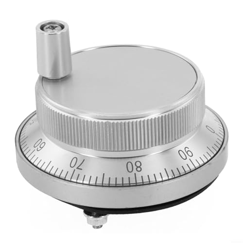 Desiumite Manueller Impulsgenerator MPG CNC Handrad, für Graviermaschine Drehmaschine, 5 V, 60 mm Durchmesser, 6 Klemmen, Aluminiumlegierung, industrielle Steuergeräte von Desiumite