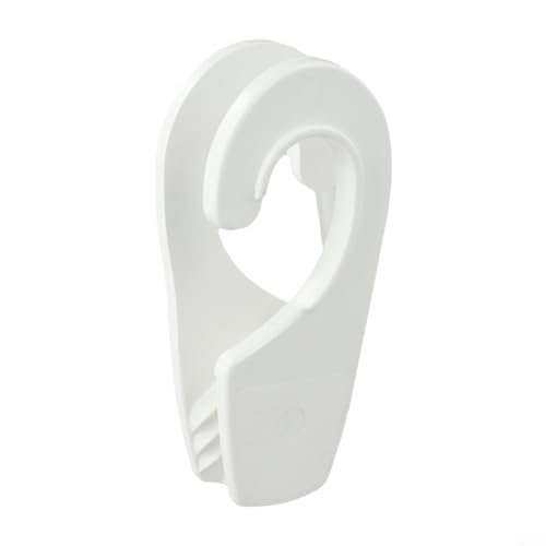 Desiumite Marine 25 mm Kotflügelaufhänger Haken für Bootsschiene, schnell verstellbarer ABS-Kunststoff-Schutzblechhalter, einfach zu installieren, Docking-Zubehör (weiß) von Desiumite