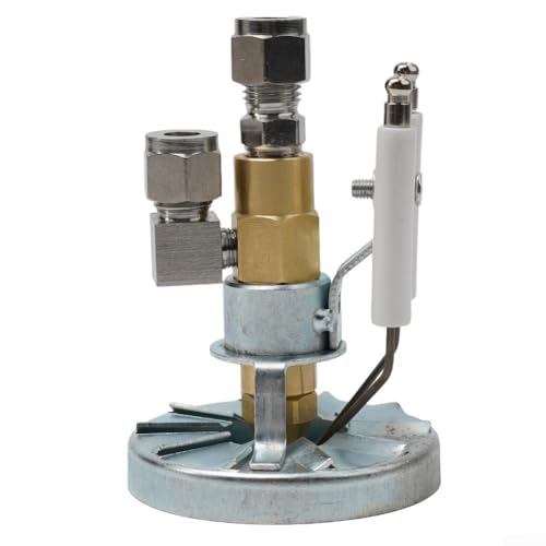 Desiumite Messing Aluminiumlegierung Altölbrenner-Düse Luftzerstäubungssystem mit Siphon-Elektroden-Zündnadelöffnung 0,5–2,0 mm für Schweröl Diesel (0,5 mm) von Desiumite