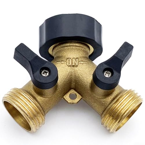 Desiumite Messing Y-Typ Wasserleitung Umsteller Doppelpass Wasserhahn Anschluss mit Ein/Aus Ventil Garten Waschmaschine Wasseradapter für Innen- und Außenbewässerung Desiumite Messing Y-Typ Wasserleitung Umsteller Doppelpass Wasserhahn Anschluss mit Ein/Aus Ventil Garten Waschmaschine Wasseradapter für Innen- und Außenbewässerung von Desiumite