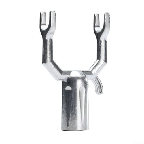 Desiumite Metall-Baumzweig-Stützpfähle-Set für Obstbäume und Gartenpflanzen, stabile Unterstützung für junge Bäume und schiefe Zweige, 10 Stück (silber) von Desiumite