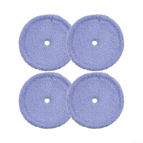 Desiumite Mother Yarn Mikrofaser-Wischmopp-Ersatz-Pad, kompatibel mit RS700 RS500 Roboter-Staubsauger, maschinenwaschbares Bodenreinigungstuch, 160 mm (4 Stück) von Desiumite