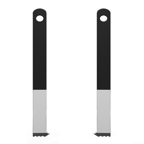 Desiumite Pflasterstein-Ausdreher-Werkzeug-Set, 2 Stück, mit Fugenschaber und Griffschlitzen zum Entfernen von ineinandergreifenden Pflastersteinen, Ziegeln, Metallkonstruktion Desiumite Pflasterstein-Ausdreher-Werkzeug-Set, 2 Stück, mit Fugenschaber und Griffschlitzen zum Entfernen von ineinandergreifenden Pflastersteinen, Ziegeln, Metallkonstruktion von Desiumite