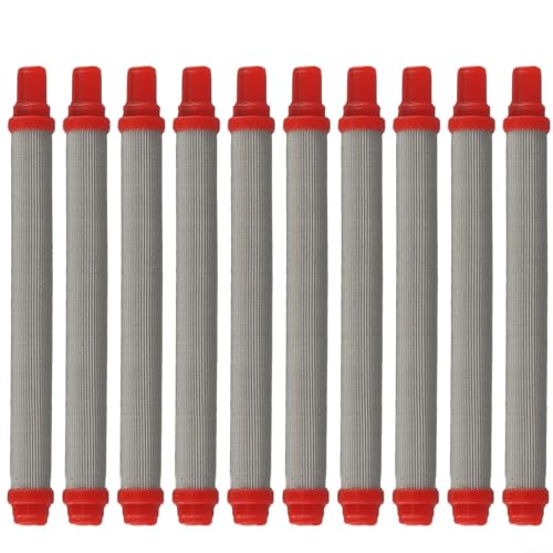 Desiumite Professionelle 200 Mesh Airless-Sprühfilter 304 Edelstahl Filterelement, Farbsprühausrüstung Ersatzteile 10er-Pack von Desiumite