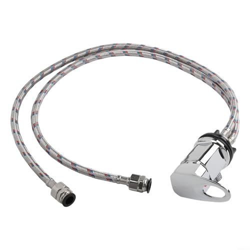 Desiumite RV-Duscharmatur, 12 mm, Steckverbindung, 800 mm, Edelstahl-Enden, Chrom-Effekt, Messing, Einhebel-Temperaturregelung für Wohnmobil Desiumite RV-Duscharmatur, 12 mm, Steckverbindung, 800 mm, Edelstahl-Enden, Chrom-Effekt, Messing, Einhebel-Temperaturregelung für Wohnmobil von Desiumite