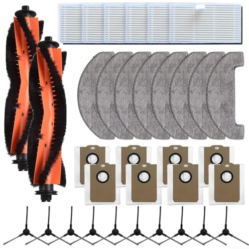 Desiumite Reinigungsroboter Ersatzzubehör-Set, geeignet für MS1 MAX, inklusive Hauptbürste, Seitenbürste, HEPA-Filter, Wischmopp und Staubbeutel (C) von Desiumite