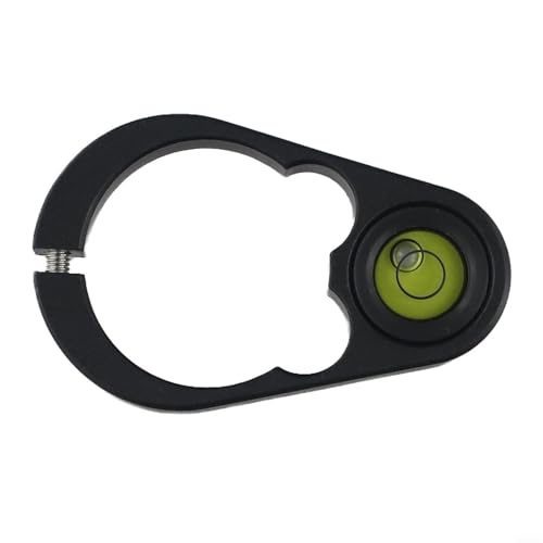 Desiumite Runde Wasserwaage aus Aluminiumlegierung für 36 mm Durchmesser Zentrierstange GPS-Halterung Kohlefaser-Mapping-Zubehör (36 mm) von Desiumite