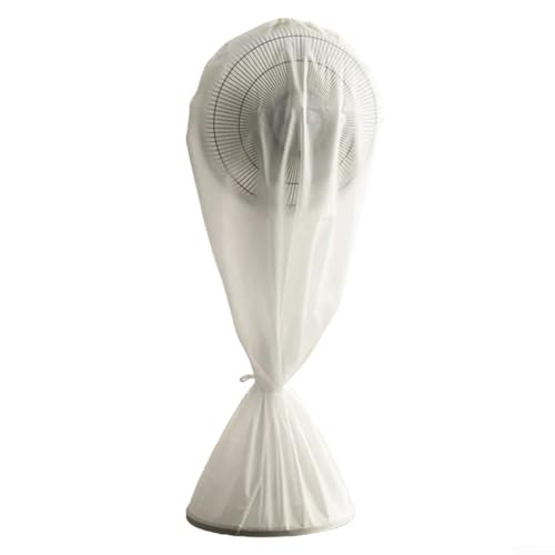 Desiumite Runde elektrische Ventilator-Schutzhülle mit wasserdichter und staubdichter Tasche – PEVA-Material – PU-Beschichtung Schutz – praktisches Aufbewahrungsdesign (lang) von Desiumite