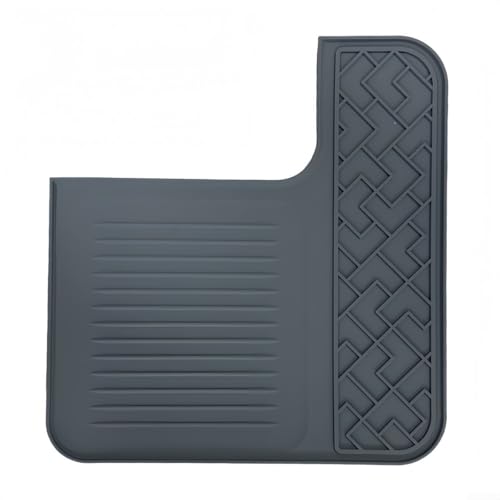 Desiumite Rutschfeste Silikon-Obermatte für ES601 Espresso-Kaffeemaschine, hitzebeständige wasserdichte Schutzhülle verhindert Kratzer und hält die Kaffeestation ordentlich (grau) von Desiumite