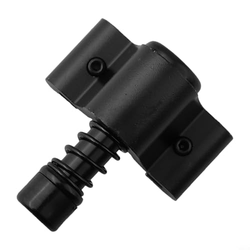 Desiumite Scheunentürstopper aus Aluminium, verstellbar, Zubehör für leisen, reibungslosen Betrieb und einfache Installation ohne Bohren, Schwarz von Desiumite