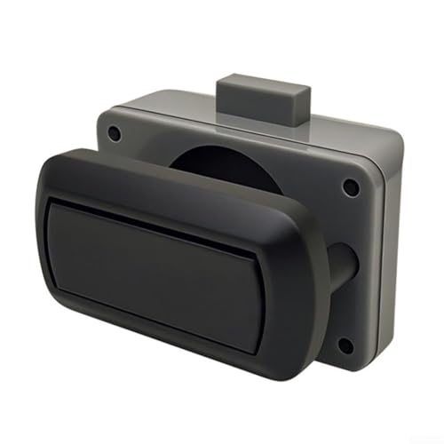 Desiumite Schubladenschloss mit Druckknopfverschluss für Swift Caravan Wohnmobil mit 20 mm Durchmesser Loch 13–18 mm Plattenstärke (schwarz) von Desiumite