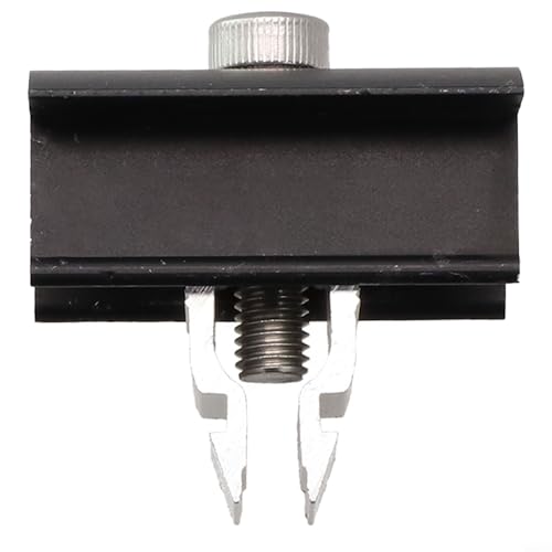 Desiumite Solarmodul-Befestigungsklemmen, Schnell-Photovoltaikmodul-Endklemmen, Mittelklemmen, für Solarmodule mit einer Rahmenhöhe von 30-50 mm (Mittelclip schwarz) von Desiumite