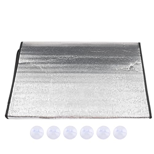 Desiumite Sonnenschutz-Fensterfolie, 40,6 x 50,8 cm, Wärmedämmung, reflektierende Folie, Aluminiumfolie, Isolierfolie, Thermokontrollfolie, geeignet für Heimbüro (50 x 100 cm) von Desiumite