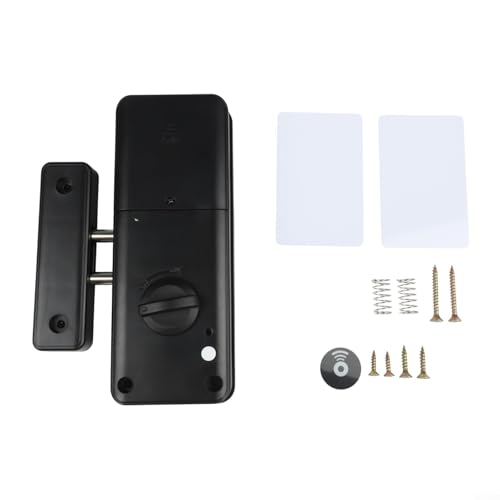 Desiumite Unsichtbares Türschloss für Holztüren, TTlock-App-Steuerung mit, schlüsselloser Zugang mit IC-Karten-Zugang, schwarz (SKU) von Desiumite
