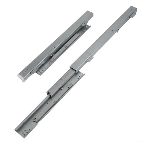 Desiumite Unterflur-Schubladenführungen, bodenmontiert, sanft schließend, Vollauszug, robustes Stahlpaar (300 mm) von Desiumite