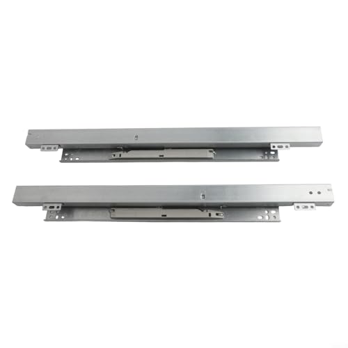 Desiumite Unterflur-Schubladenführungen, bodenmontiert, sanft schließend, Vollauszug, robustes Stahlpaar (500 mm) von Desiumite