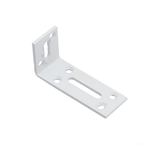 Desiumite Verdicktes Edelstahl-Halterungs-Set, 90 Grad, rechtwinklig, robuste Eckverbindungsplatten für Regale und Möbel, verstellbarer Befestigungswinkel-Code mit (40 x 80 mm) von Desiumite