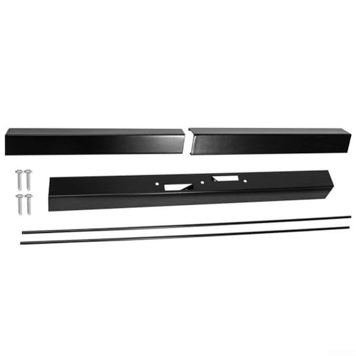 Desiumite Verstellbares Kaminschutz-Stangen-Set mit dekorativem Vorhang, robustes Metall-Montagematerial, für 76,2–121,9 cm Kaminöffnungen Desiumite Verstellbares Kaminschutz-Stangen-Set mit dekorativem Vorhang, robustes Metall-Montagematerial, für 76,2–121,9 cm Kaminöffnungen von Desiumite